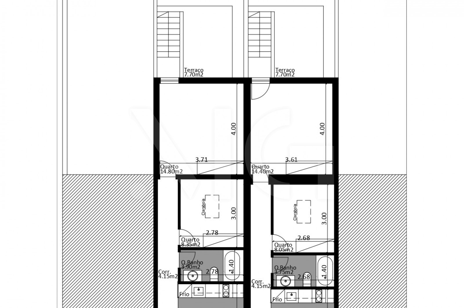 Moradia T1+1 para Venda em Campanhã, Porto, Porto - Planta (Imagem 1)