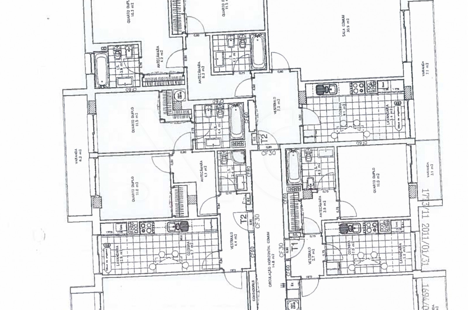 Apartamento T1 para Venda em Santa Marinha e São Pedro da Afurada, Vila Nova de Gaia, Porto - Planta (Imagem 3)