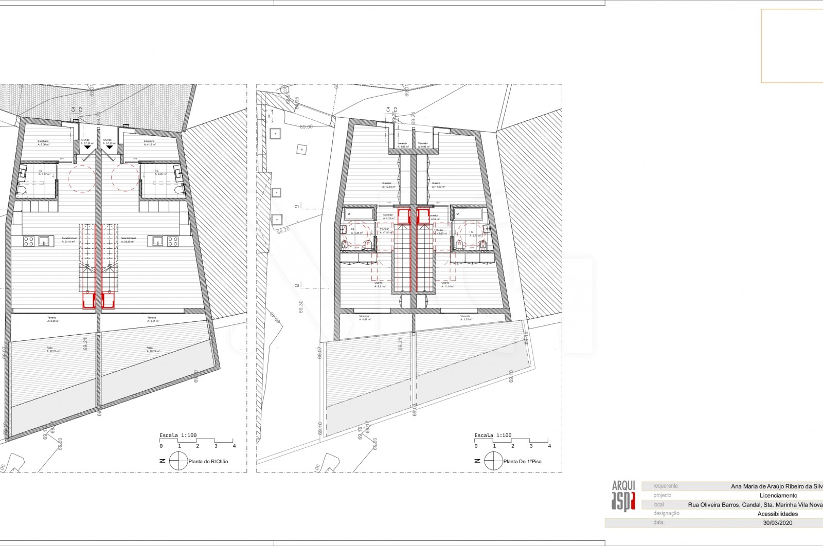 Moradia T2 para Venda em Santa Marinha e São Pedro da Afurada, Vila Nova de Gaia, Porto - Planta (Imagem 14)
