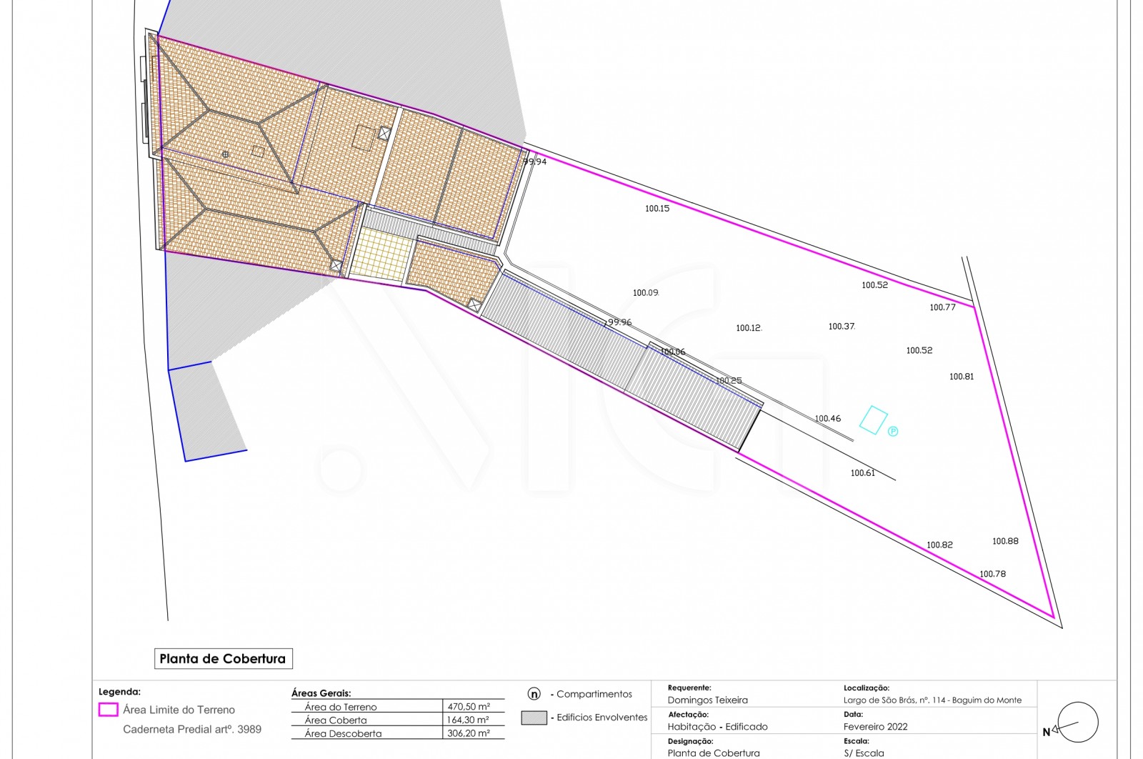 Moradia T3 para Venda em Baguim do Monte (Rio Tinto), Gondomar, Porto - Planta (Imagem 4)