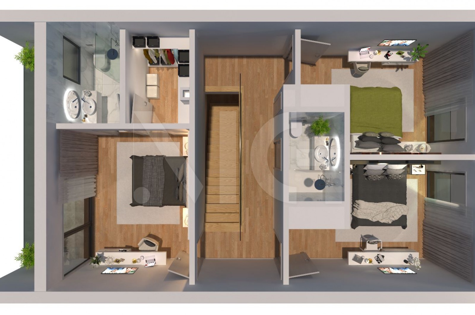 Moradia T3 para Venda em Vilar de Andorinho, Vila Nova de Gaia, Porto - Planta (Imagem 2)