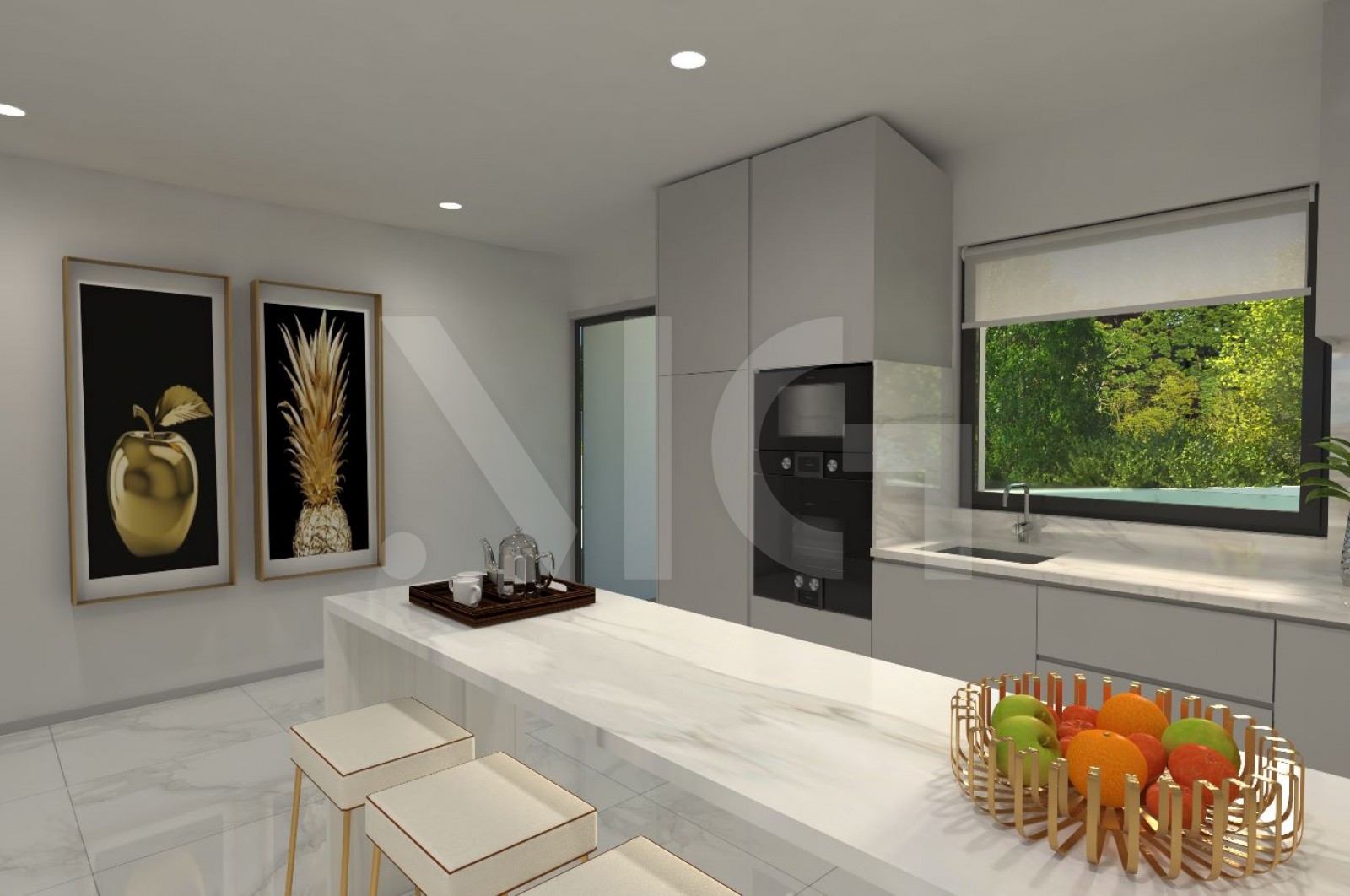 Moradia T3 para Venda em Vilar de Andorinho, Vila Nova de Gaia, Porto - Cozinha (Imagem 1)