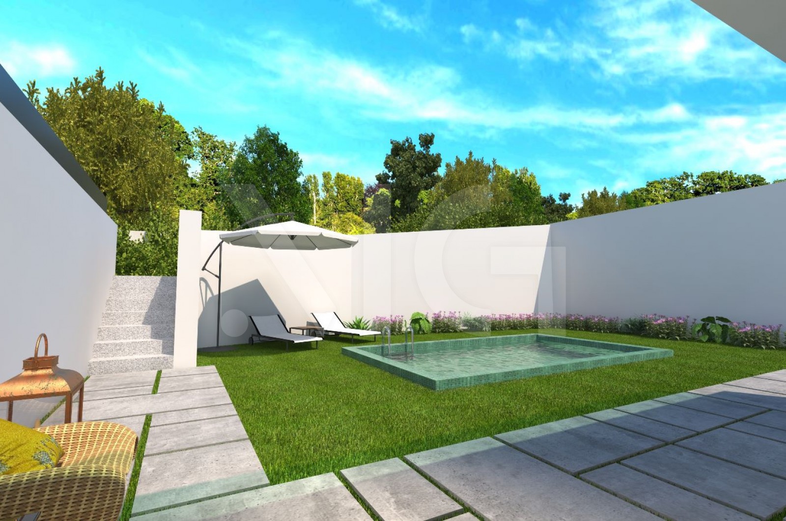 Moradia T3 para Venda em Vilar de Andorinho, Vila Nova de Gaia, Porto - Terraço (Imagem 5)