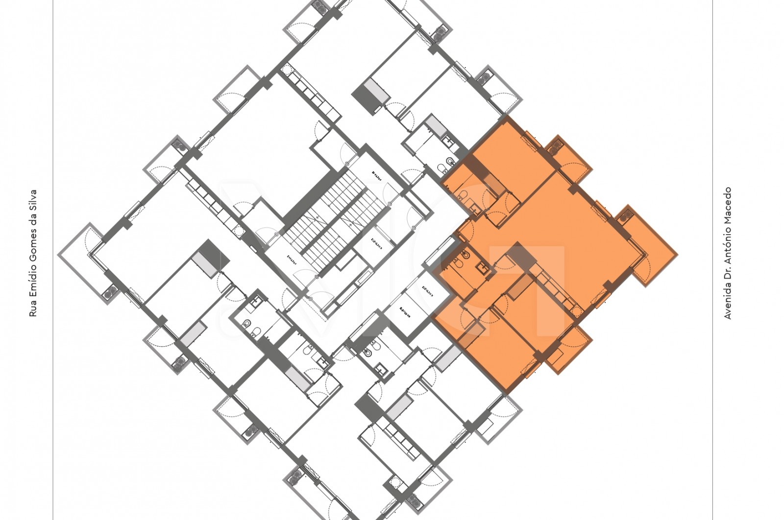 Apartamento T3 para Venda em Matosinhos e Leça da Palmeira, Matosinhos, Porto - Planta (Imagem 1)