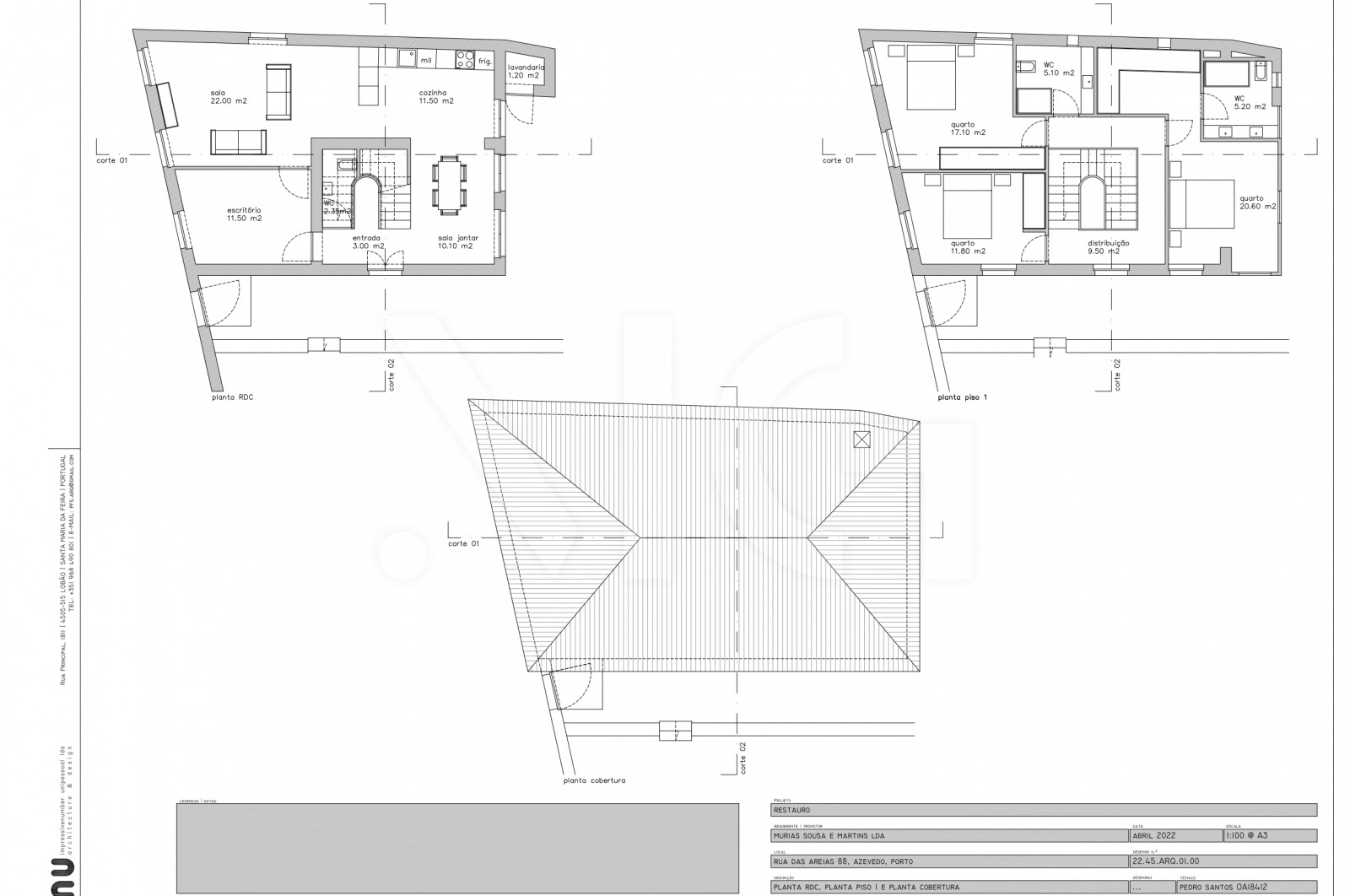 House T3 for For sale in Campanhã, Porto, Porto - Planta (Imagem 1)