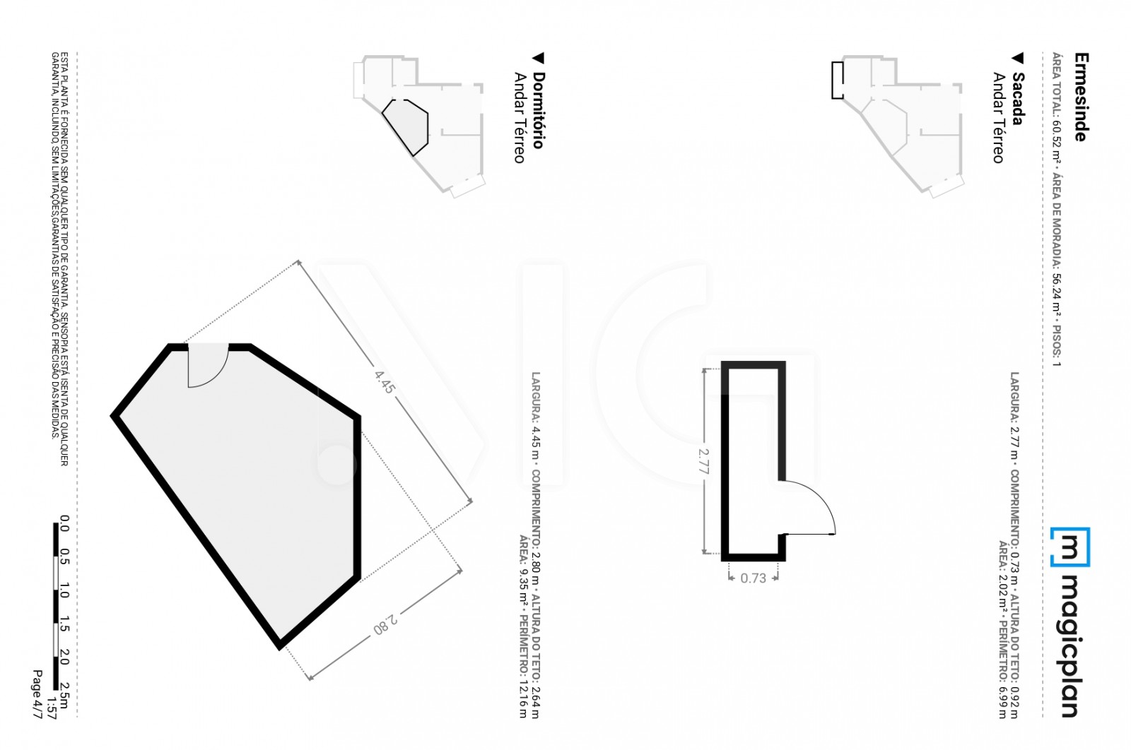 Apartment T2 for For sale in Ermesinde, Valongo, Porto - Planta (Imagem 4)