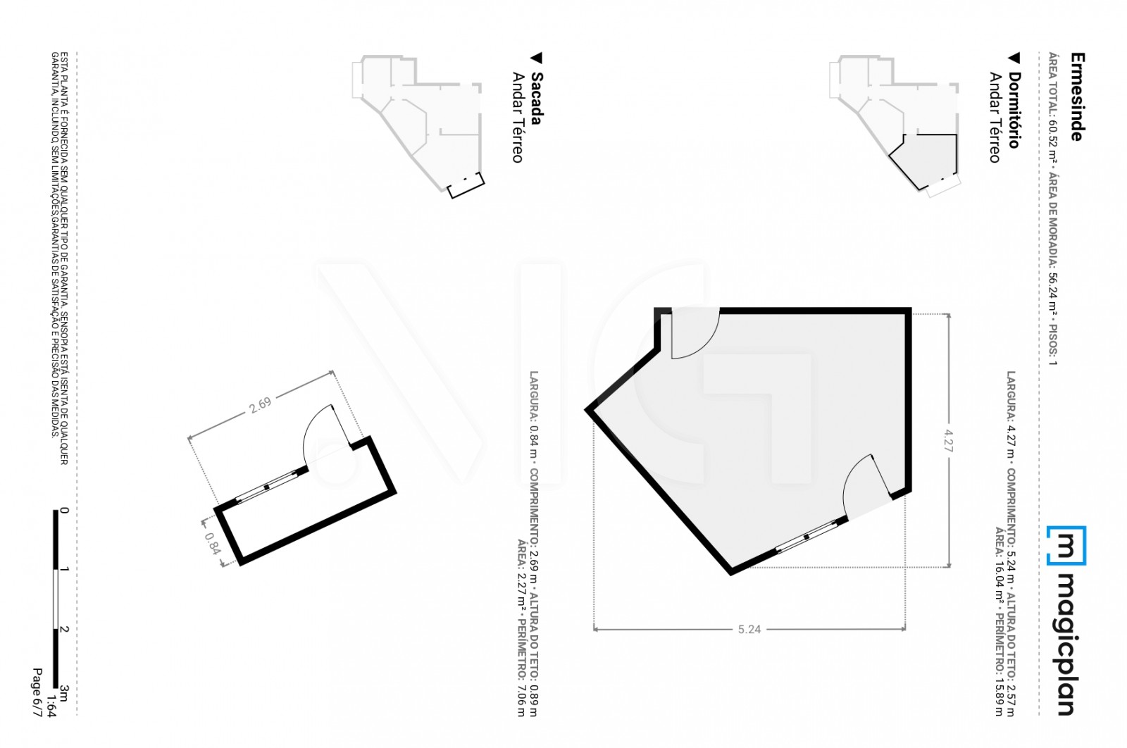 Apartment T2 for For sale in Ermesinde, Valongo, Porto - Planta (Imagem 6)
