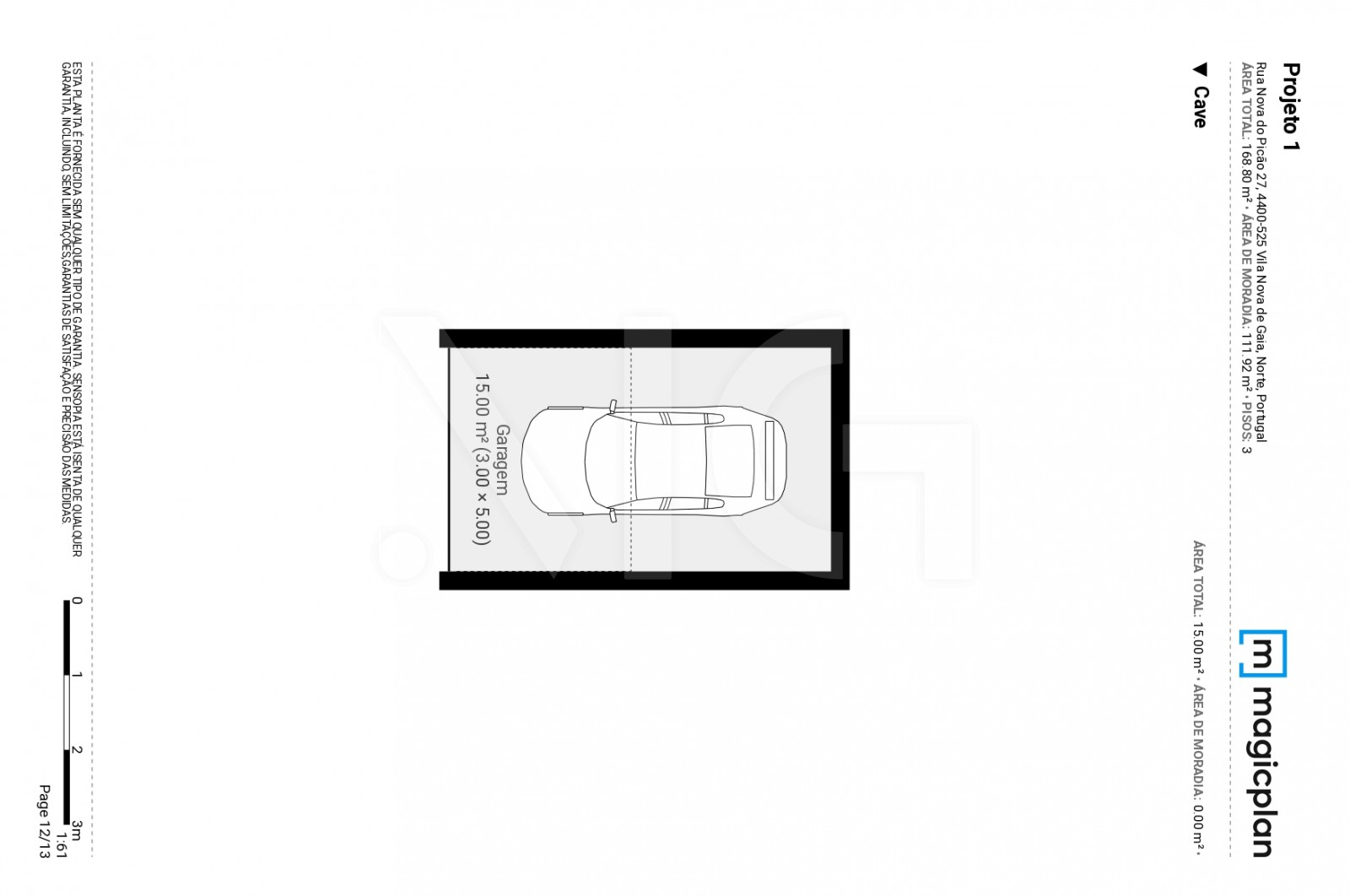 Apartamento T3 para Venda em Canidelo, Vila Nova de Gaia, Porto - Planta (Imagem 3)