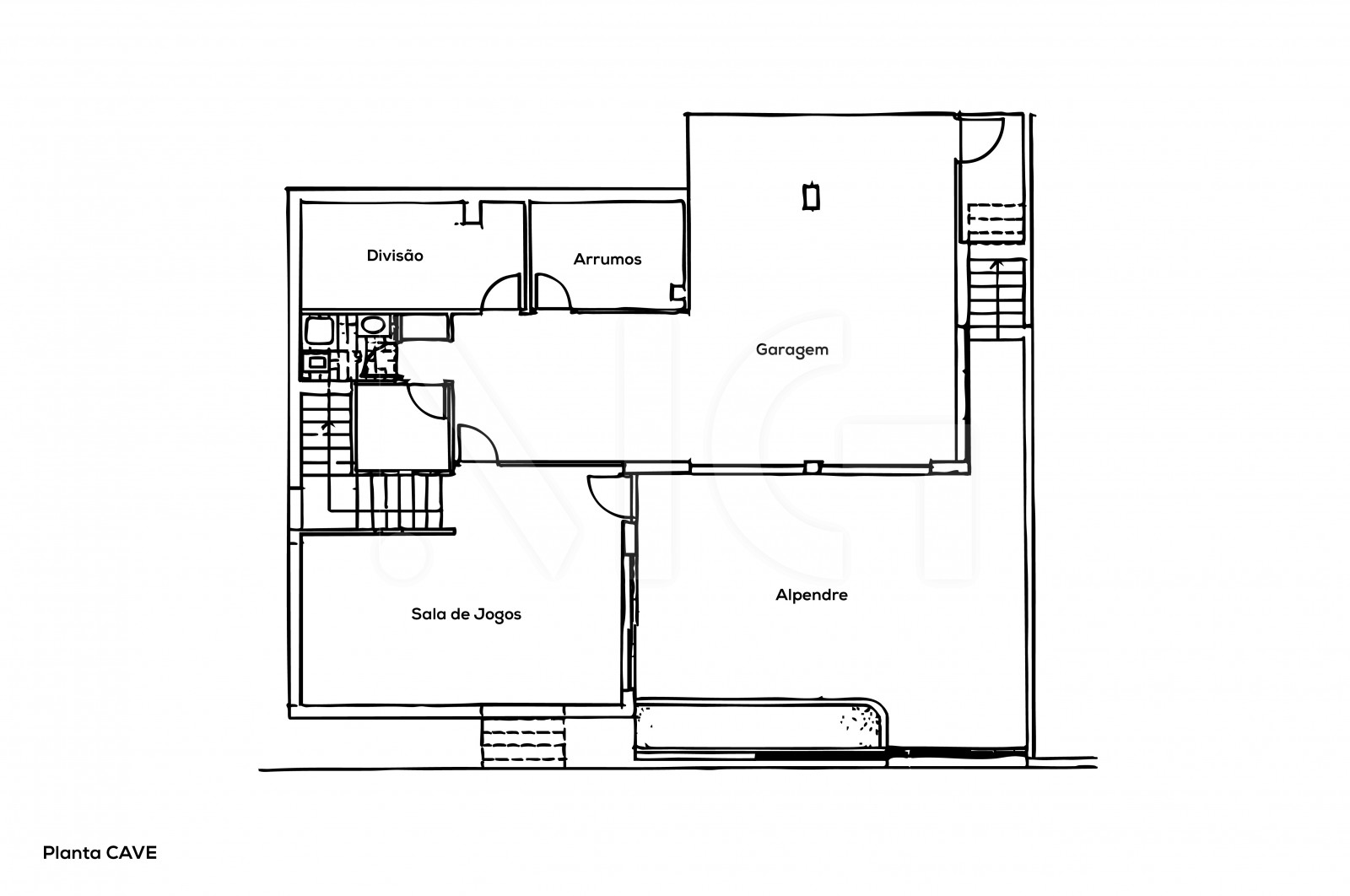 House T6 for For sale in Nogueiró e Tenões, Braga, Braga - Planta (Imagem 1)