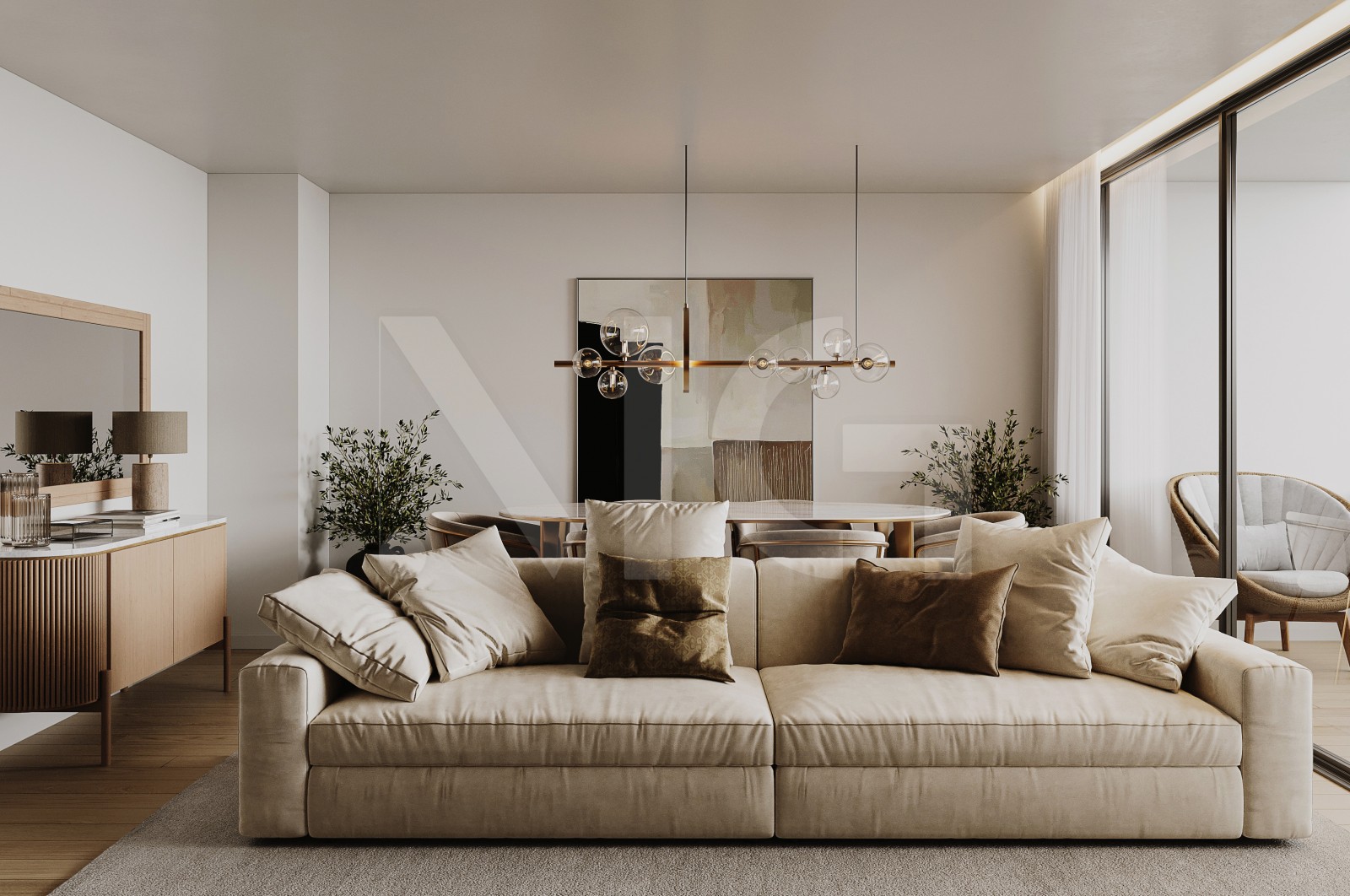 Apartamento T1+1 para Venda em Madalena, Vila Nova de Gaia, Porto - Sala (Imagem 2)