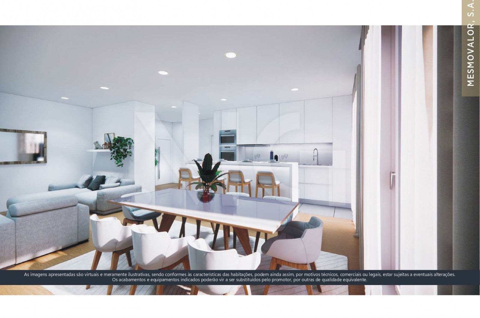 Apartamento T1+1 para Venda em Madalena, Vila Nova de Gaia, Porto - Cozinha (Imagem 1)