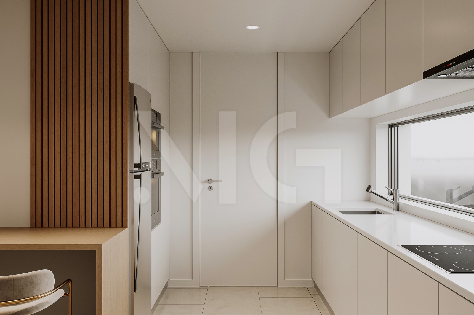 Apartamento T1+1 para Venda em Madalena, Vila Nova de Gaia, Porto - Cozinha (Imagem 2)