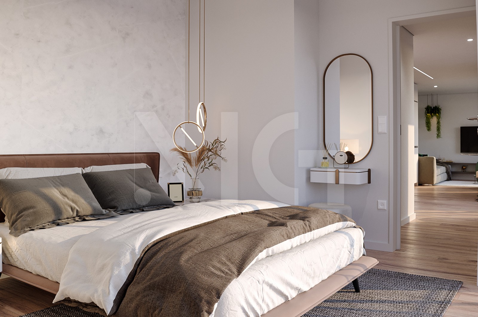 Apartamento T1+1 para Venda em Madalena, Vila Nova de Gaia, Porto - Quarto (Imagem 3)