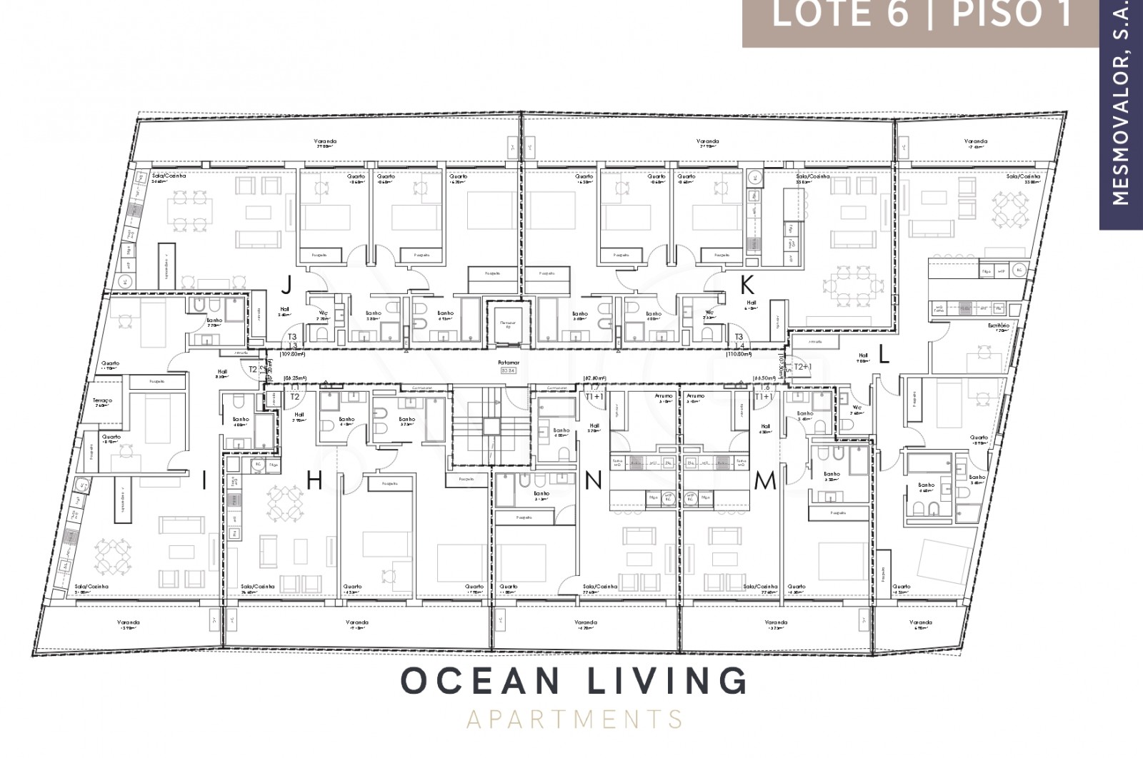 Apartamento T1+1 para Venda em Madalena, Vila Nova de Gaia, Porto - Planta (Imagem 2)