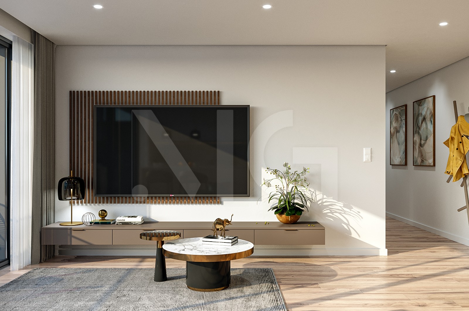 Apartamento T2 para Venda em Madalena, Vila Nova de Gaia, Porto - Sala (Imagem 1)