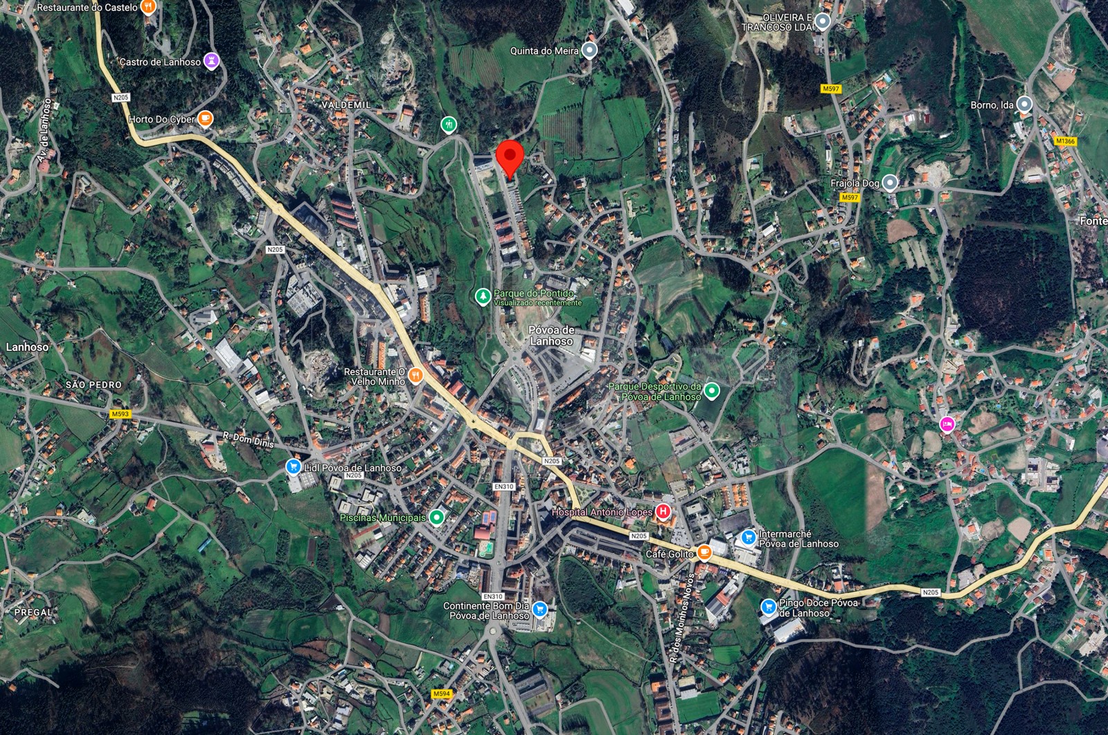 Moradia T3 para Venda em Póvoa de Lanhoso (Nossa Senhora do Amparo), Póvoa de Lanhoso, Braga - Área envolvente (Imagem 2)