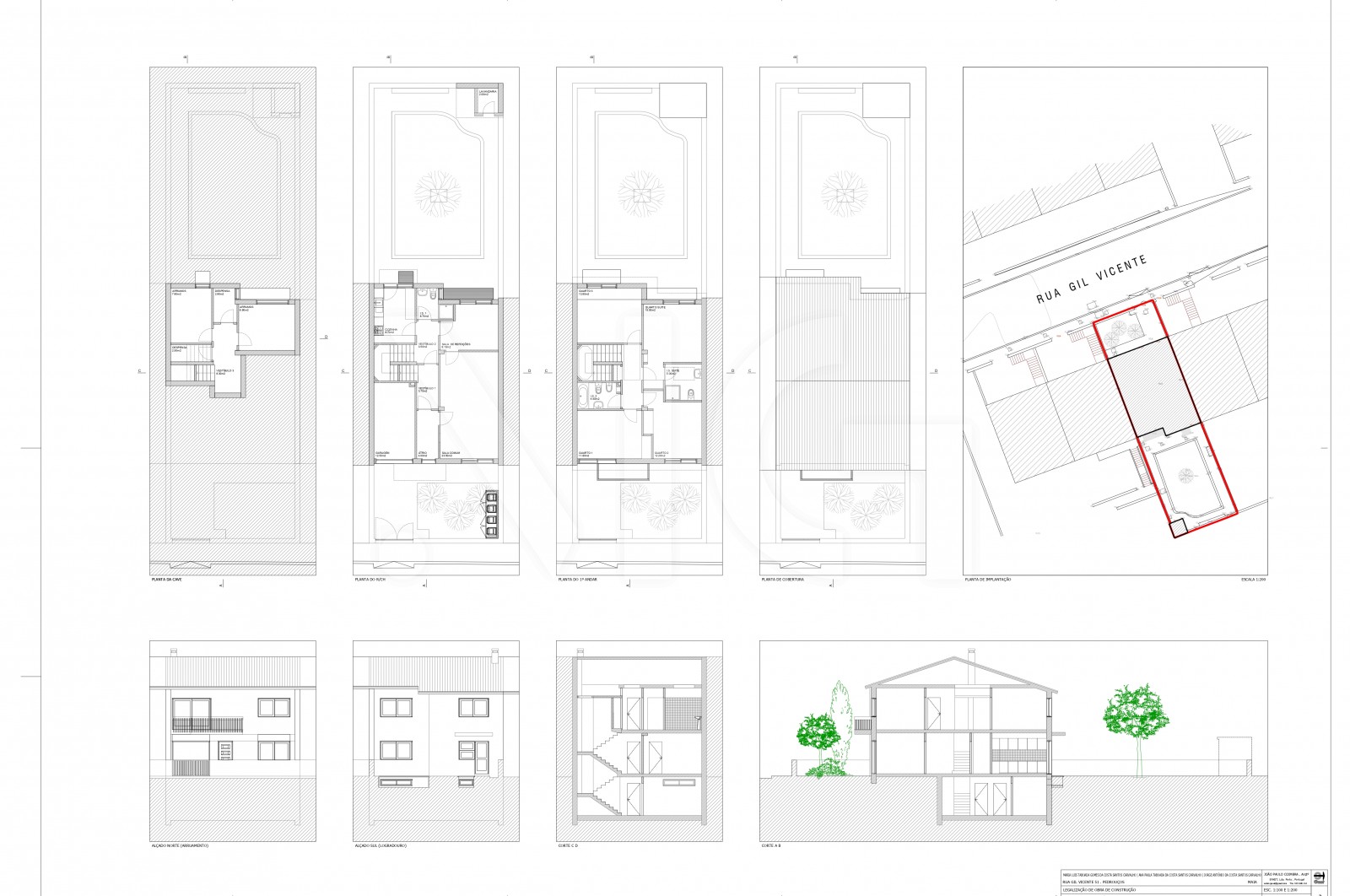 Moradia T4 para Venda em Pedrouços, Maia, Porto - Planta (Imagem 1)