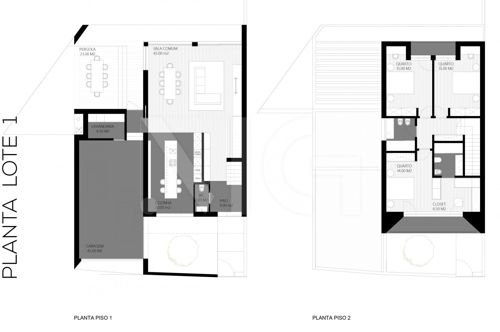 Moradia T3 para Venda em Cabreiros e Passos (São Julião), Braga, Braga - Planta (Imagem 2)