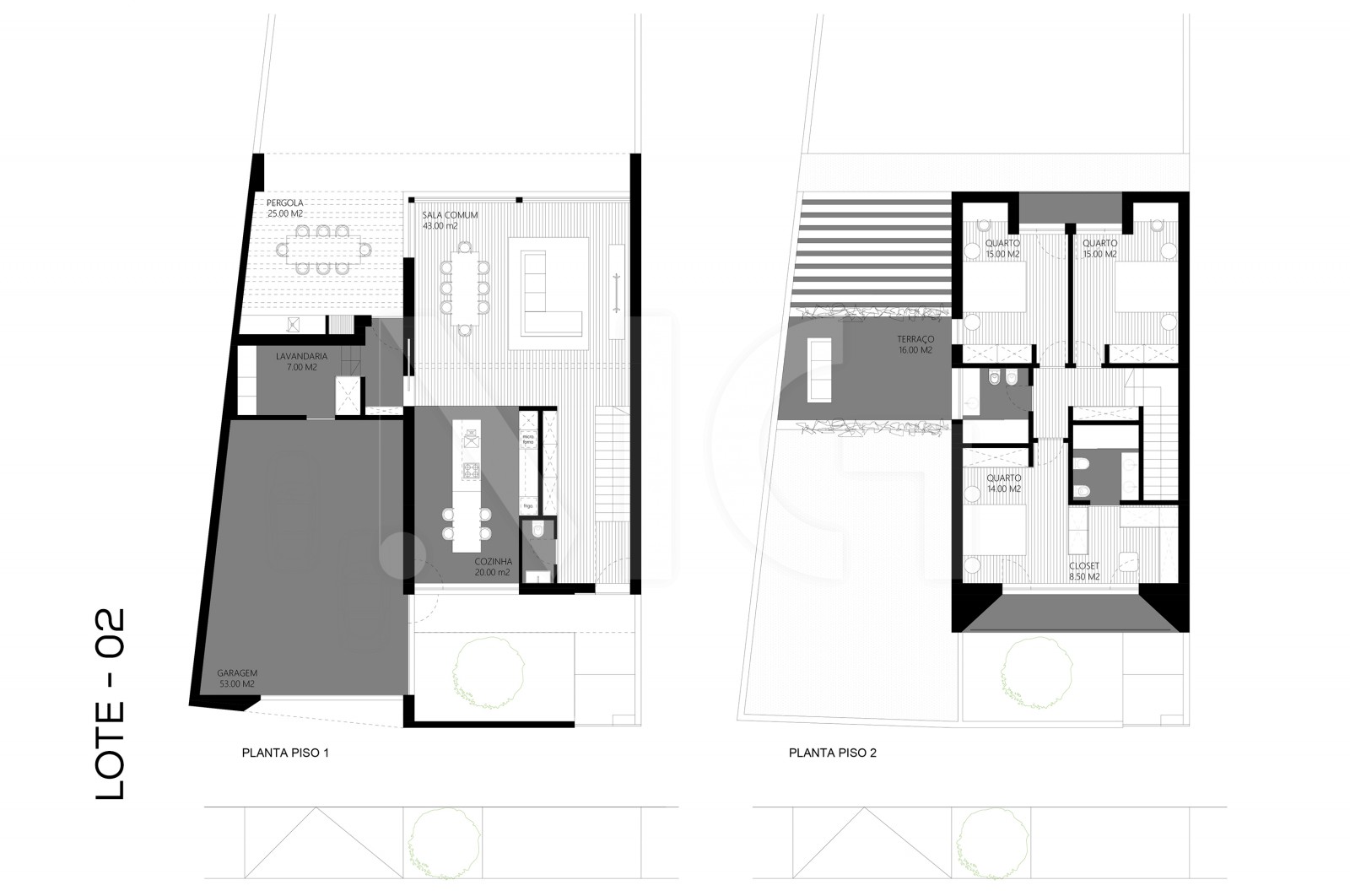 Moradia T3 para Venda em Cabreiros e Passos (São Julião), Braga, Braga - Planta (Imagem 2)
