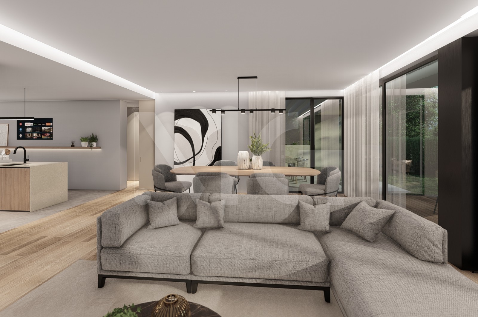 House T4 for For sale in Cabreiros e Passos (São Julião), Braga, Braga - Sala (Imagem 2)