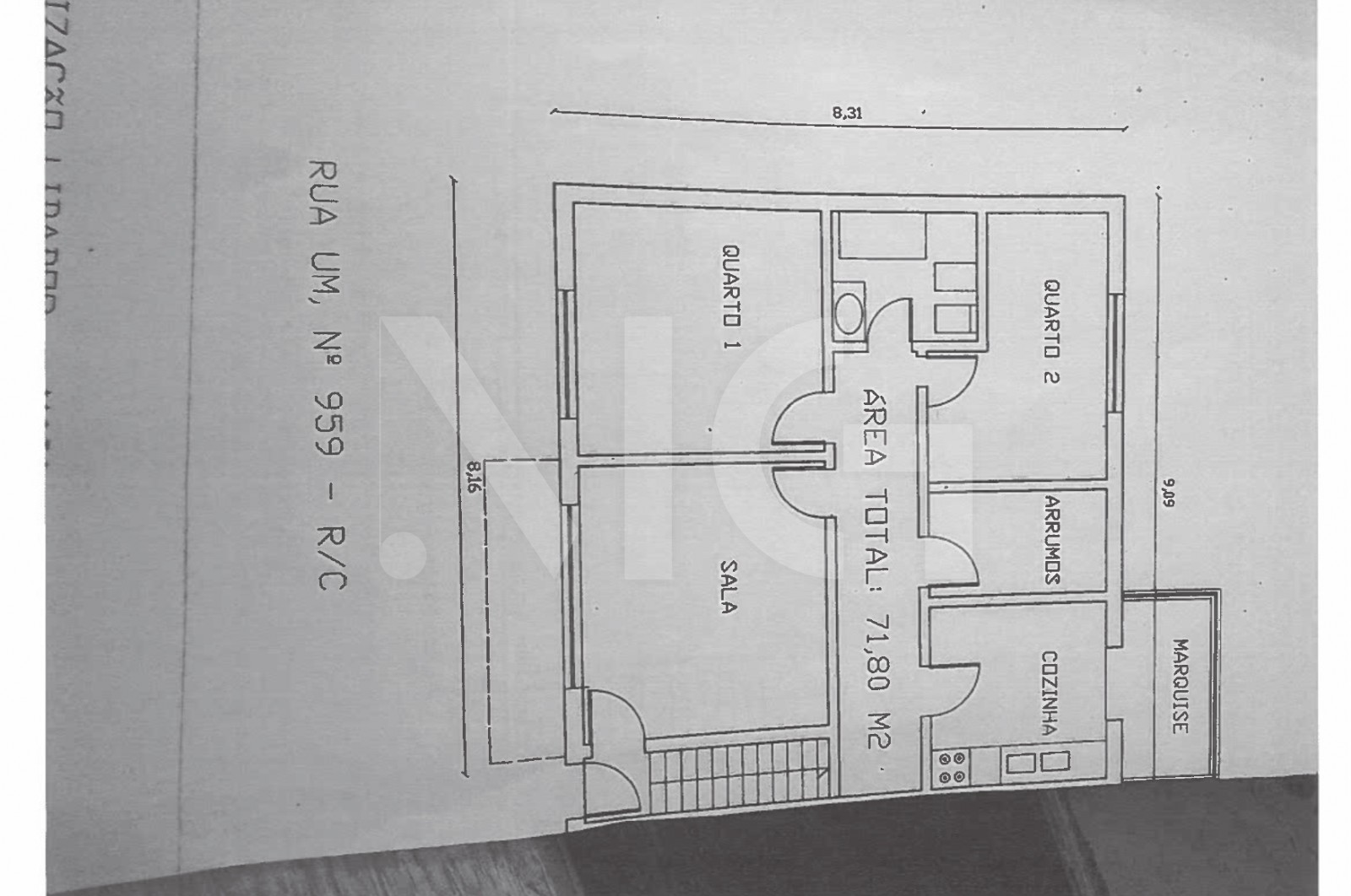 House T4 for For sale in Vila Nova da Telha, Maia, Porto - Planta (Imagem 2)