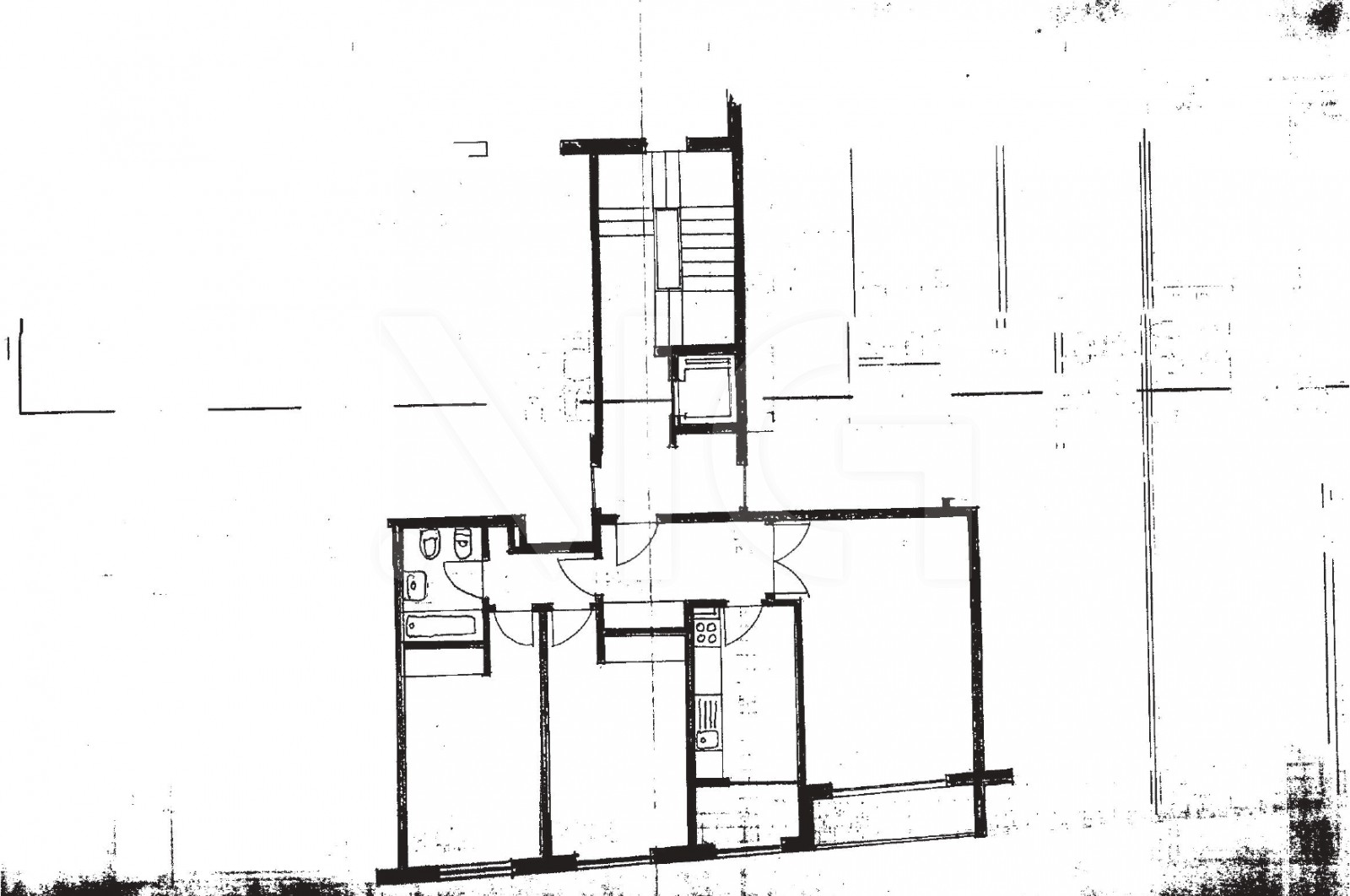 Apartamento T2 para Venda em Madalena, Vila Nova de Gaia, Porto - Planta (Imagem 1)