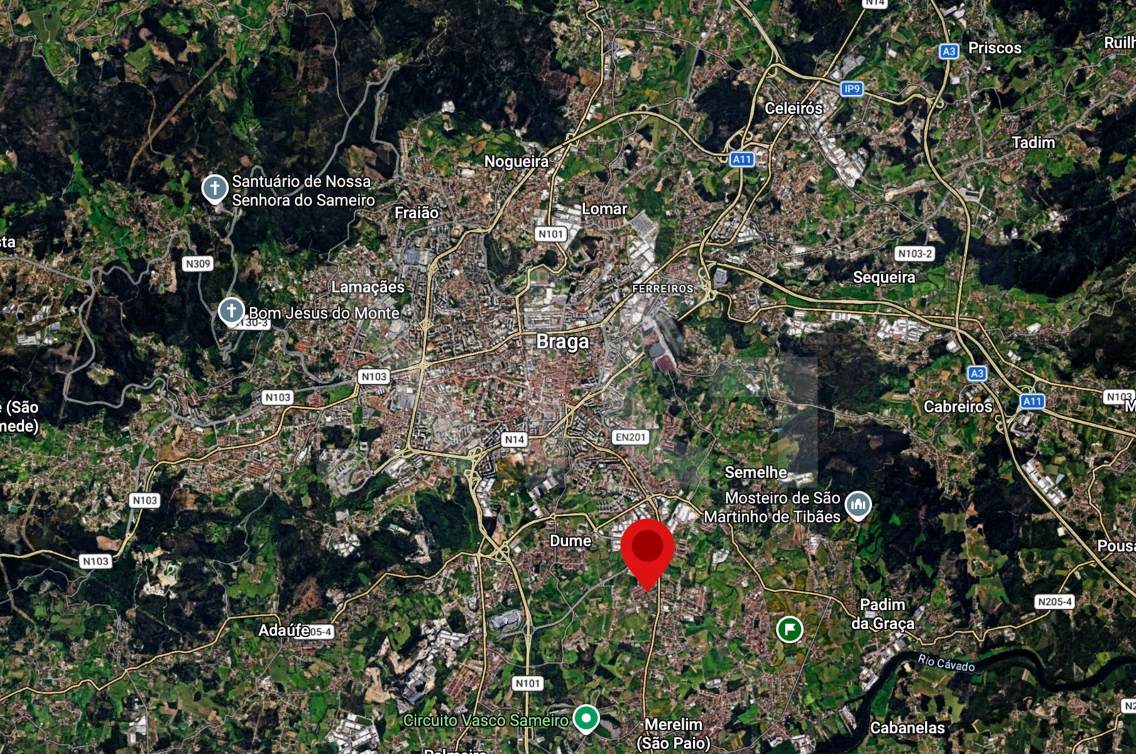 Moradia T5 para Venda em Merelim (São Pedro) e Frossos, Braga, Braga - Área envolvente (Imagem 6)