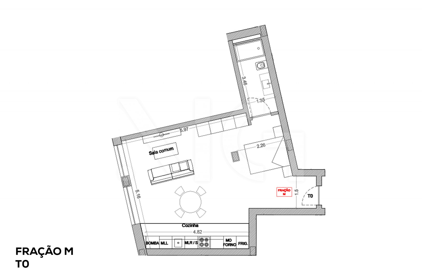 Apartment T0 for For sale in Esposende, Marinhas e Gandra, Esposende, Braga - Planta (Imagem 7)