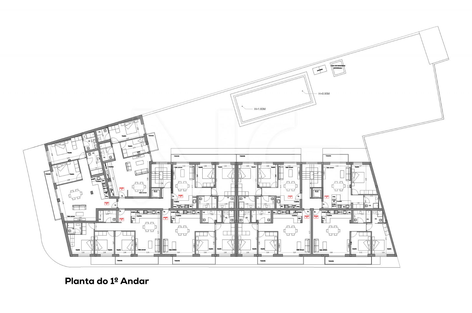 Apartment T1 for For sale in Esposende, Marinhas e Gandra, Esposende, Braga - Planta (Imagem 5)