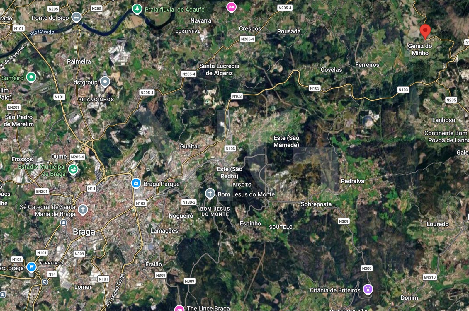 Moradia T4 para Venda em Geraz do Minho, Póvoa de Lanhoso, Braga - Área envolvente (Imagem 8)
