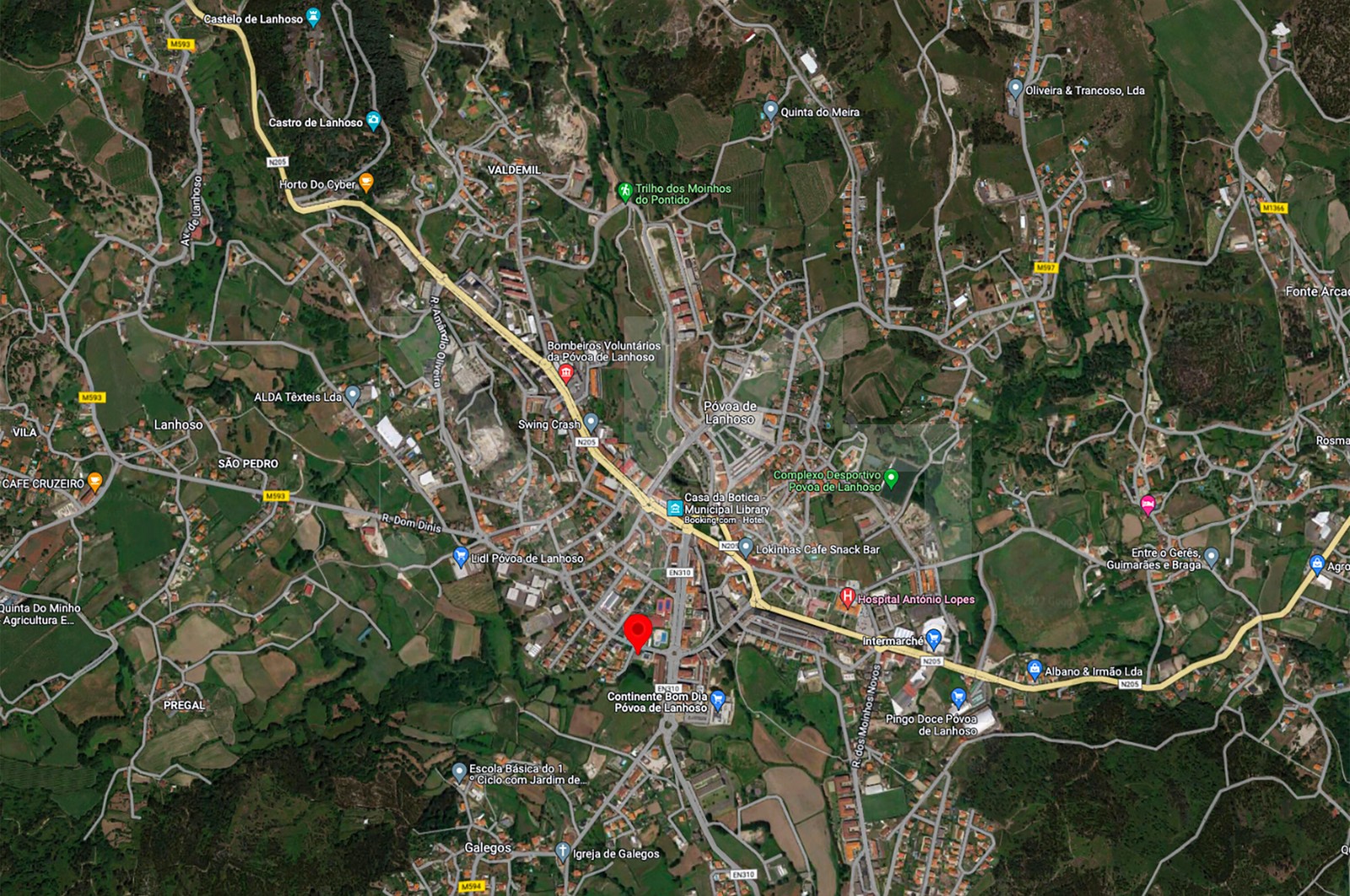 Apartamento T3 para Venda em Póvoa de Lanhoso (Nossa Senhora do Amparo), Póvoa de Lanhoso, Braga - Área envolvente (Imagem 1)