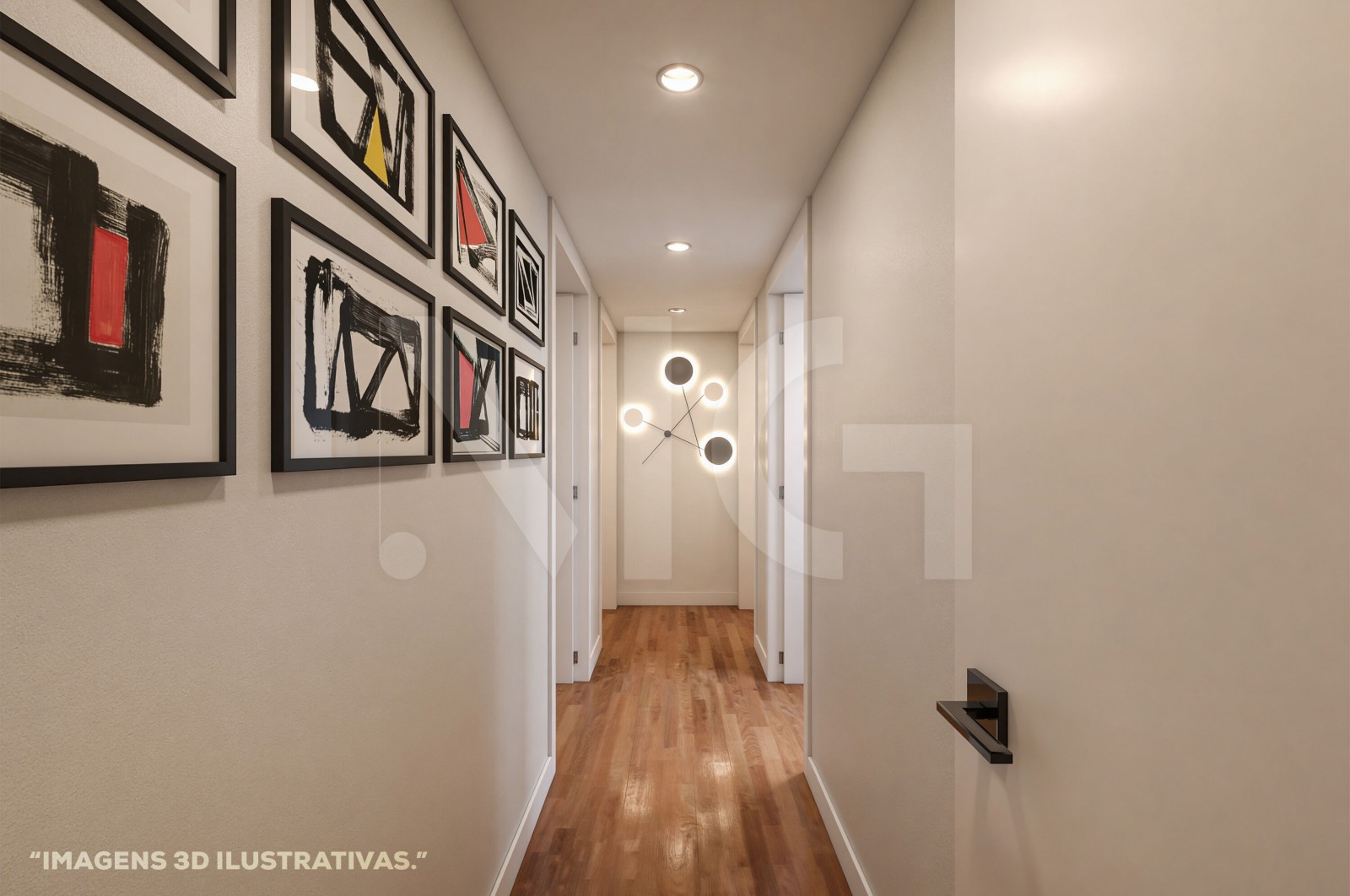 Apartment T2+1 for For sale in Merelim (São Pedro) e Frossos, Braga, Braga - Corredor (Imagem 1)