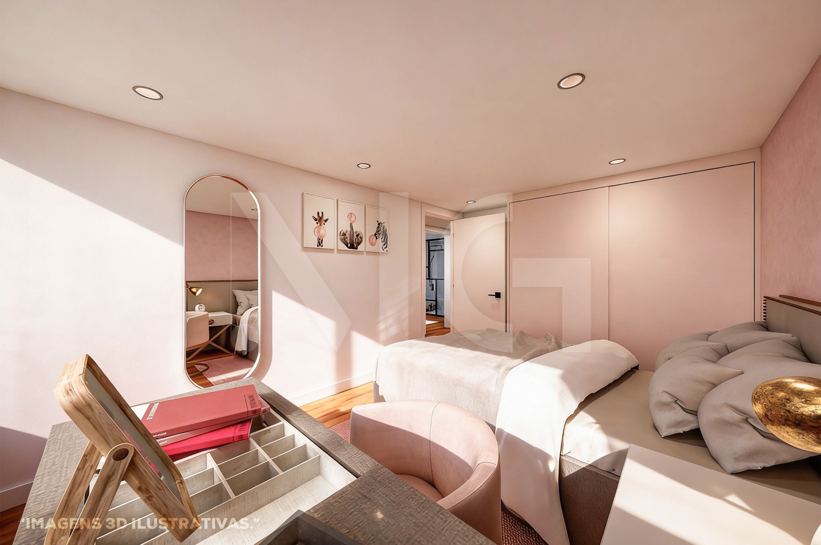 Apartment T2+1 for For sale in Merelim (São Pedro) e Frossos, Braga, Braga - Quarto (Imagem 3)