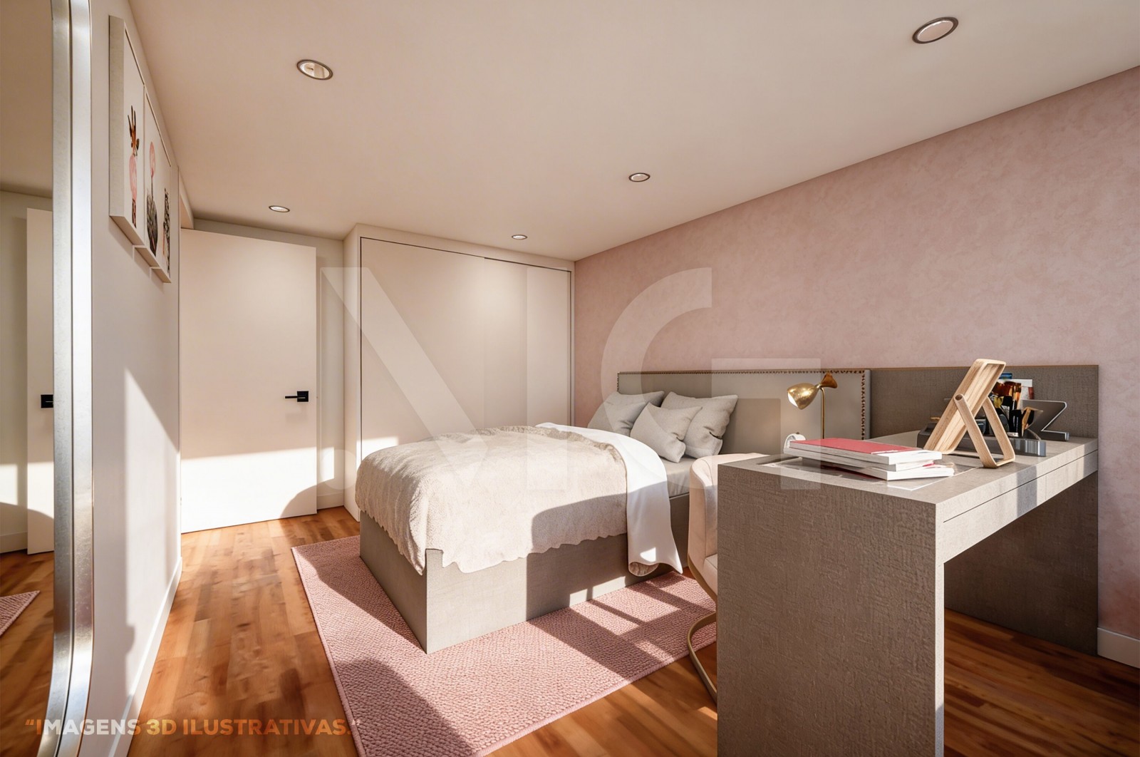 Apartment T2+1 for For sale in Merelim (São Pedro) e Frossos, Braga, Braga - Quarto (Imagem 4)