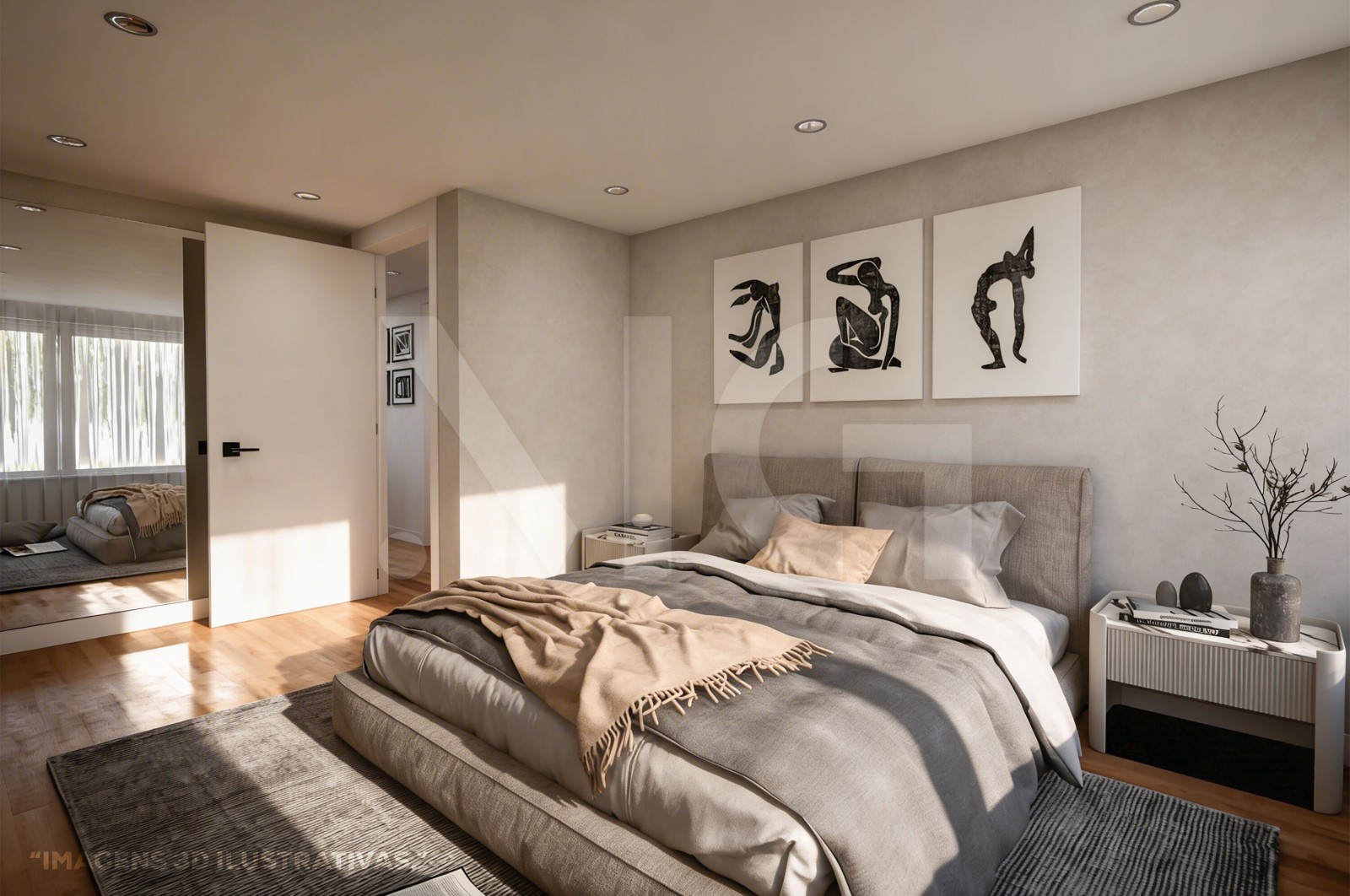 Apartment T2+1 for For sale in Merelim (São Pedro) e Frossos, Braga, Braga - Quarto (Imagem 7)