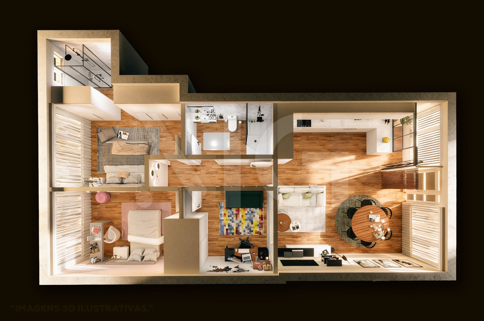 Apartment T2+1 for For sale in Merelim (São Pedro) e Frossos, Braga, Braga - Planta (Imagem 1)