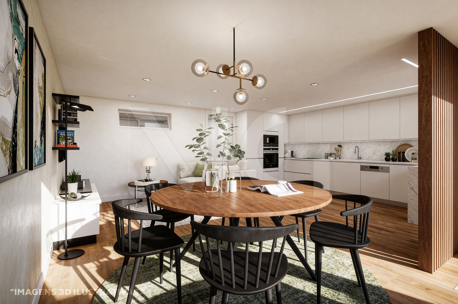 Apartment T2+1 for For sale in Merelim (São Pedro) e Frossos, Braga, Braga - Sala (Imagem 2)